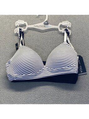 Náutica Girls Teenage Bra Kids Soft Training Breathable Underwear 2 pack 34A NEW